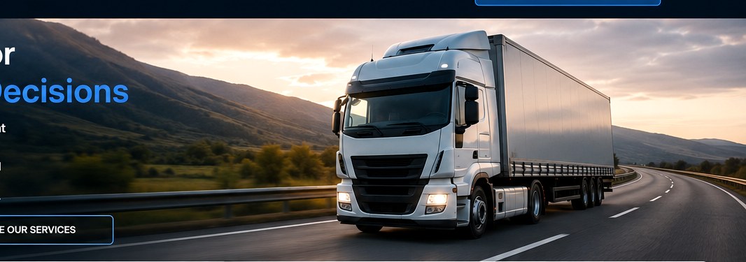 Commercial haulage truck on the highway
