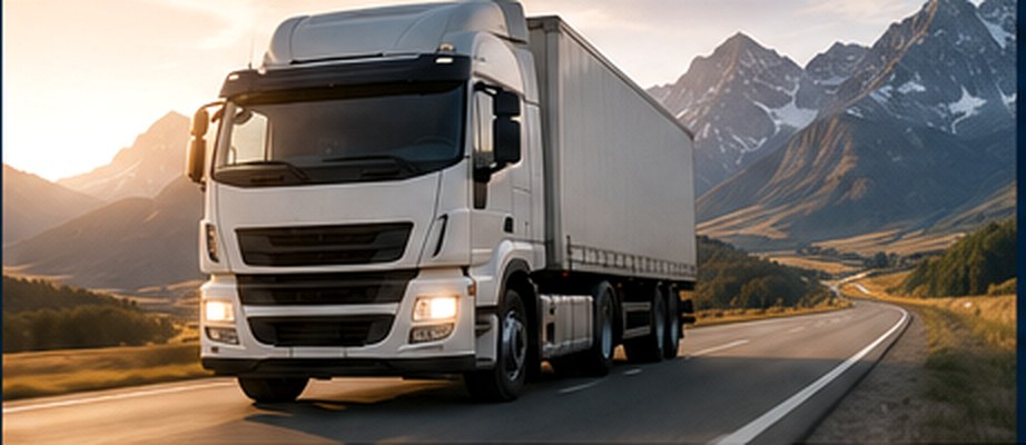Commercial fleet vehicle operating across a demanding route